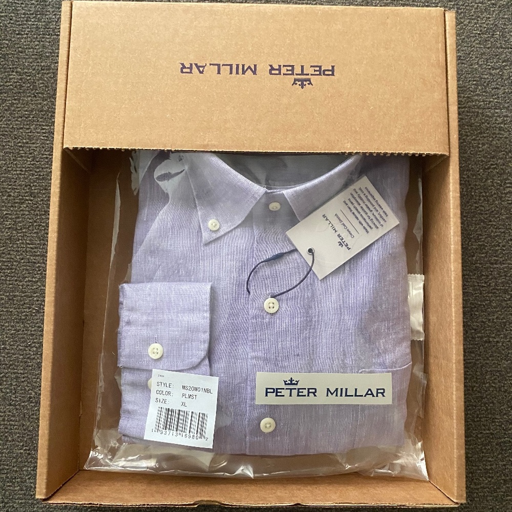 Peter Millar Sardinia Linen-Blend Sport Shirt